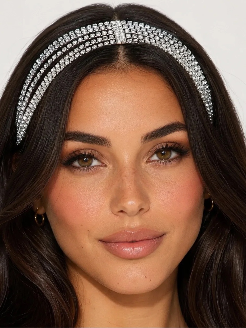 Gold Rhinestone Headband Hair Accessory
